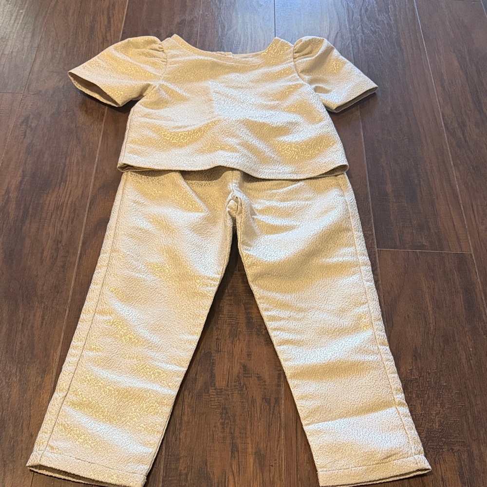 Janie and Jack Cream Kids Matching Set